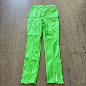 I saw it first petite leather look trousers